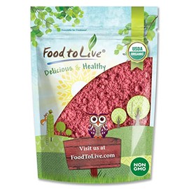 Organic Strawberry Powder, 6 Ounces – Non-GMO, Freeze-Dried, 100% Pure, No Additives, Vegan, Bulk. Easy to Mix. Rich in Vitamin C, Dietary Fiber. Great for Smoothies, Shakes, Baking