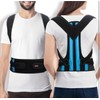 Featol Posture Corrector Unisex Adjustable Back Belt Support Brace Strap-Large