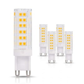 ZFQ G9 LED Bulb 7W, Warm White 3000K, Equivalent to 70W Halogen, No Flicker, Non-Dimmable, Energy Saving, 700LM, AC220-240V, 5 Pack