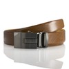 LINDENMANN Men's Full Leather Belt Made of Cowhide Leather, 33