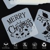24PCS Christmas Stencils 3 x 3 Inch Reusable DIY Craft