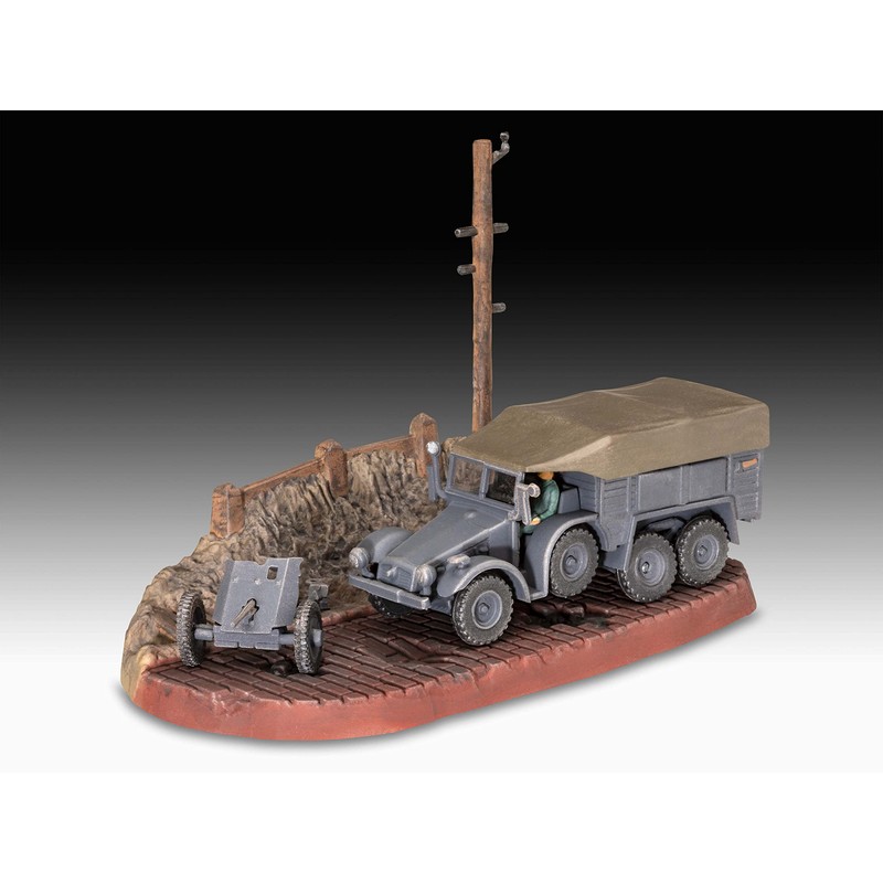 Revell Krupp Protze Car Model Set 69 with 3.7 cm