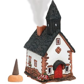 Midene Ceramic Smoker House, Handmade, Artistic Miniature, Chapel in Tyrol, Italy, R290