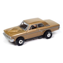 Autoworld SC408-2 Prairie Bronze Thunderjet 1964 Ford Thunderbolt Bronze HO Electric Slot Car