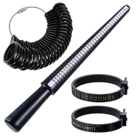 JJUNW Set of 4 Ring Sizers Set for Measuring Ring Sizers Ring Size Measuring Ring Sizer Measuring Scales Set for Measuring Ring Diameters Size Standard