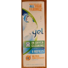 DRYEL Dryer Activated Refill Cloths Original Dry Clean at Home 6 Refills New