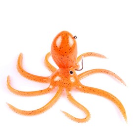 Desconocido Generic Bionic Pulpo cebos para la Pesca señuelos Suave, Plomo, Tackle Bass Ganchos (PVC, 3,54/7,87/24 cm, 0,81/6,35/9.88oz, Mulit-Colors Opción), Anaranjado