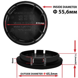 Biomar Labs Compatible with Wheel Center Caps VW 5G0601171 Volkswagen 66mm Canadian Flag CR 31
