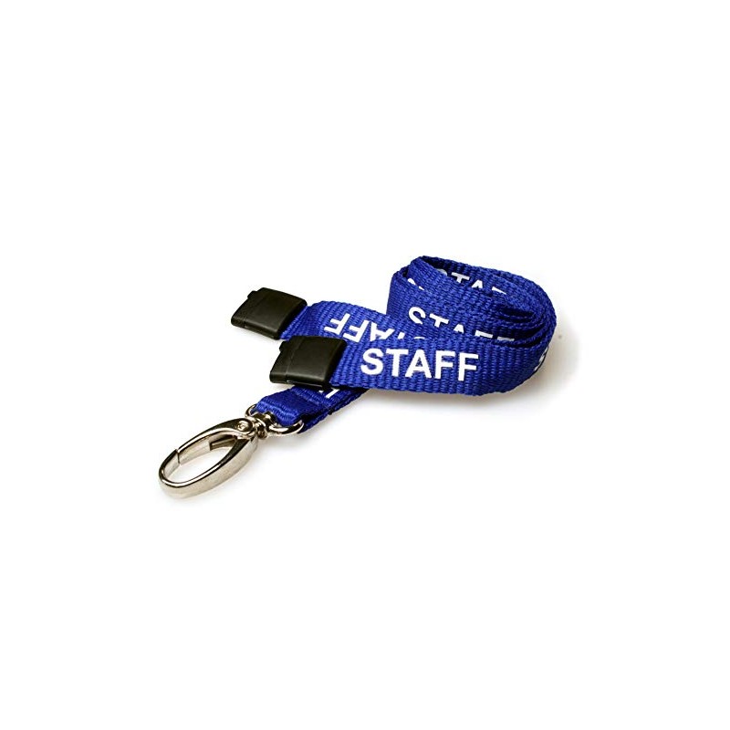 ALG ID Cards® Blue Staff Neck Lanyard with Metal Lobster