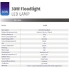 Bright Source Bright Source LED Floodlight, IP65, 30W, 3300lm, 120