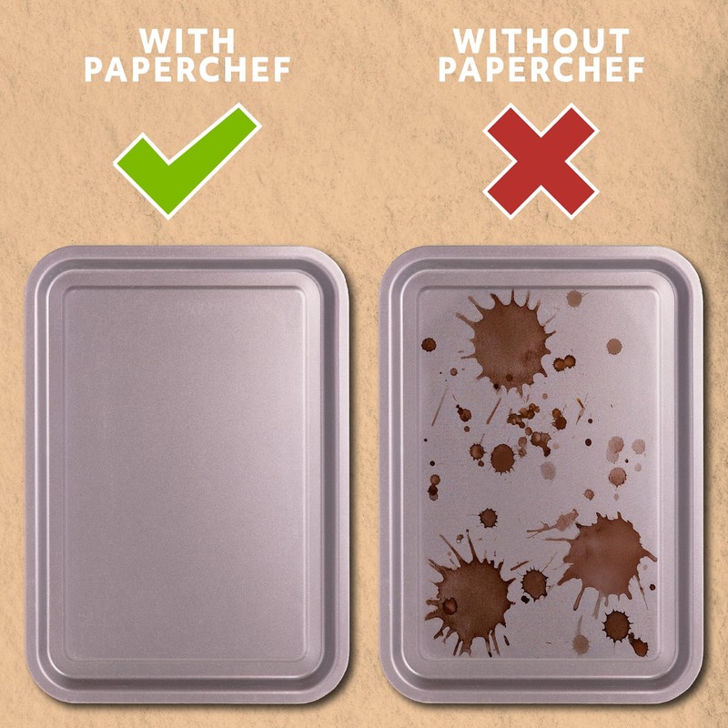 PaperChef - Large Parchment Baking Cups - Easy Release, Non-Stick