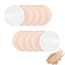 Luckycivia 30 Pieces 2.2 Inch Cosmetic Powder Puff, Soft Sponge Foundation Makeup Tool, BB Cream Foundation Sponge Air Powder Puff, for Loose Powder, Face Powder and Foundation Powder
