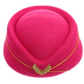 SAFIGLE Airplane Hostess Hat Cosplay Stewardess Costume Accessory for Flight Attendant Uniforms - Perfect for Themed Parties and Decorations Flight Attendant Costume Pilot Hat