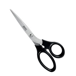 Leitz Stainless Steel Scissors 185 mm, Stainless Steel 185 mm Scissors on Plastic-Free Hanging Card, 54240095