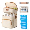 BABEYER Insulated Breastmilk Cooler Bag with Ice Pack - Holds