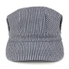 Armycrew Oversized Classic Conductor Cotton Engineer Army Cap, Blue Stripe,