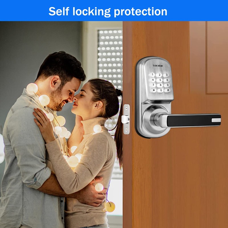 Keyless Entry Handle Door Lock with Keypad Smart Locks for