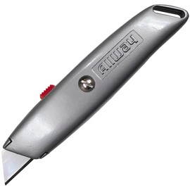ALLWAY RK4 Retractable Utility Knife with Delrin Slider and 3 Blades