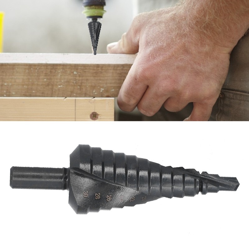 Step Drill Bit High Speed Steel 6‑30mm Drilling Head Accessory