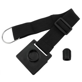 zutisay 1 pcs Cello tail anchor Adjustable cello rock stop strap Cello Antiskid Device tail pin protector with rubber Musical instrument Accessories (Black)