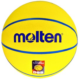 Molten SB4-DBB Basketball Trainingsball Ball, Gelb/Rot/Blau, 4