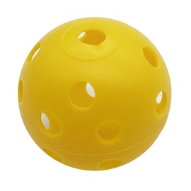 KINOKINO Pierced Balls, Baseball, Batting, Practice Balls, Toss Batting, Tee Batting (Yellow, 1.7 inches (42 mm), Set of 50
