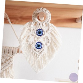 Alipis Macrame Rope Tapestry Wall Hanging Handmade Bohemian Bedroom Decor Chic Farmhouse Style Unique Woven Wall Art for Living Room and Apartment Lightweight and Compact