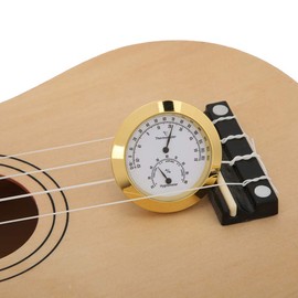 Round Thermometer Hygrometer, Humidity Temperature Meter for Violin Guitar Case Instrument Care