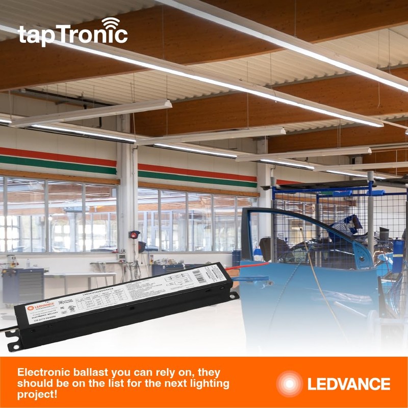 LEDVANCE T8 59W Instant Start UNV, 2-Lamp, 59W, 120-277 Voltage