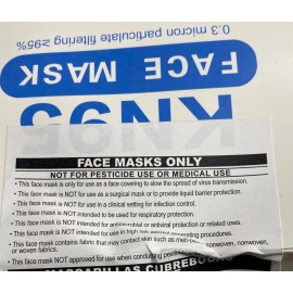 Unbranded KN95 box 25  PCs Disposable Face Mask Adult Covers Mouth With Nose Clip Ear Loop