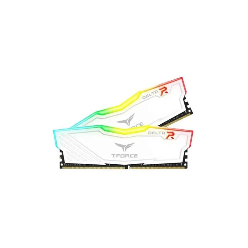 Memoria RAM T-Force Delta RGB gamer color blanco 16GB 2