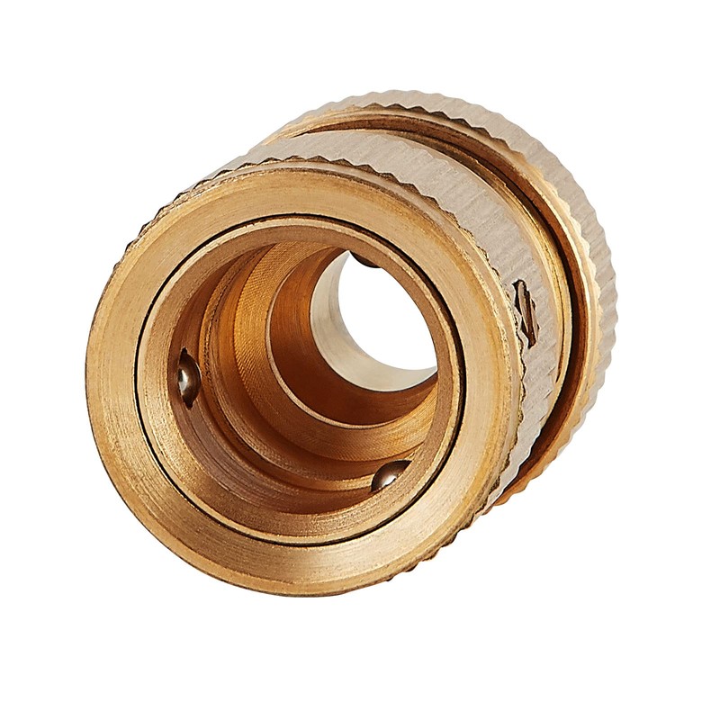 Tech Traders 2 Pack Brass Hose Connector, Hose End Quick