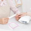 Cuenco para Remojar Uñas Rosa con Acero Inoxidable, Kit de