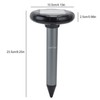 2PCS Ultrasonic Animal Repeller Solar Mouse Repeller Expeller for Outdoor
