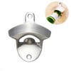Durable Stainless Steel Bottle Opener,Wall Mounted Silver Opener,for Bartender Cafe