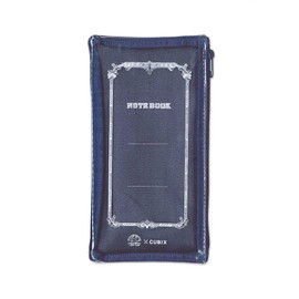 M Plan 010135-08 Tsubame Notebook, Pen Case, Clear Face, Navy