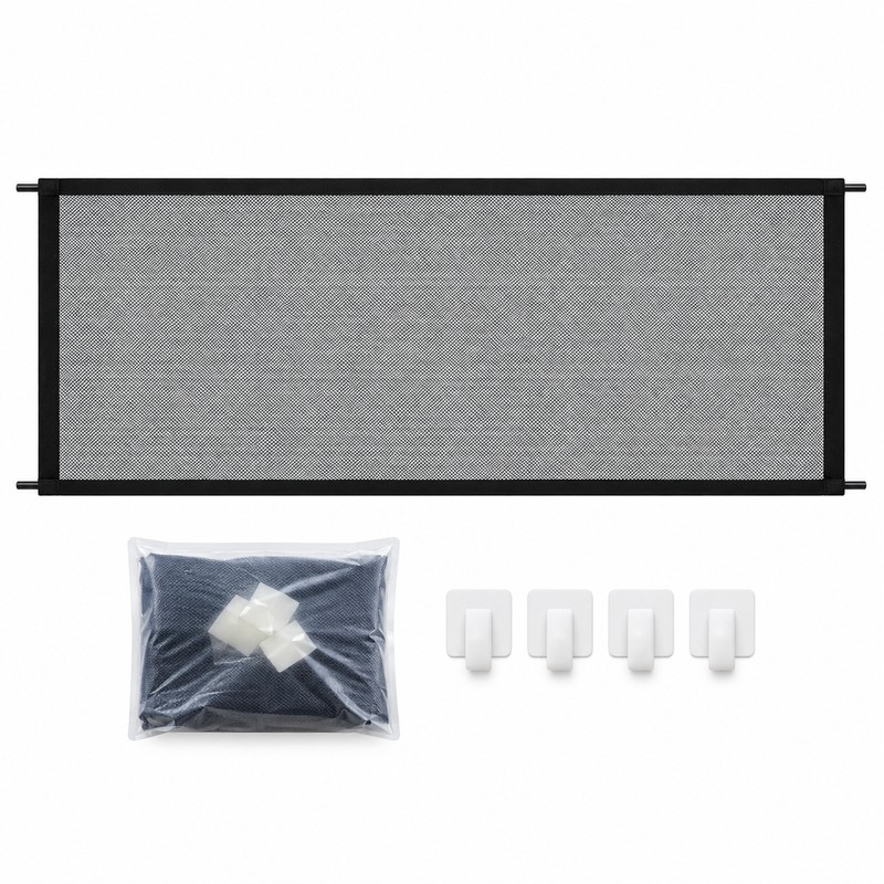 Dog Mesh Barrier Gate for Stairs & Doorways – Foldable