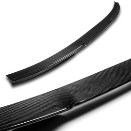 HYPERSPEED Real Carbon Fiber Trunk Spoiler Wing Lip kit Rear Lip kit V-Style Fit for 2019-2024 Volkswagen VW Jetta Sedan, Car Mods Exterior Accessories Replacement Parts Assembly, 2020 2021 2022 2023