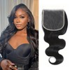 4x4 Hd Lace Closure Human Hair Preplucked With Baby Hair