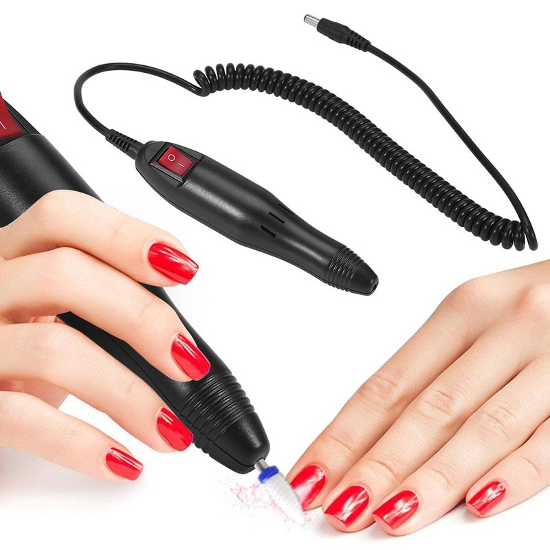 Nail Drill Handle, Electric Drilling Handpiece, Replacement Pen Nail Grinder,