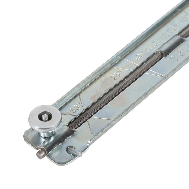 Steel Chain Saw Sharpening File Set Round Gauge File Handle
