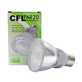 11W CFL PAR20 Fluorescent 3000K Warm White (50W Equivalent)