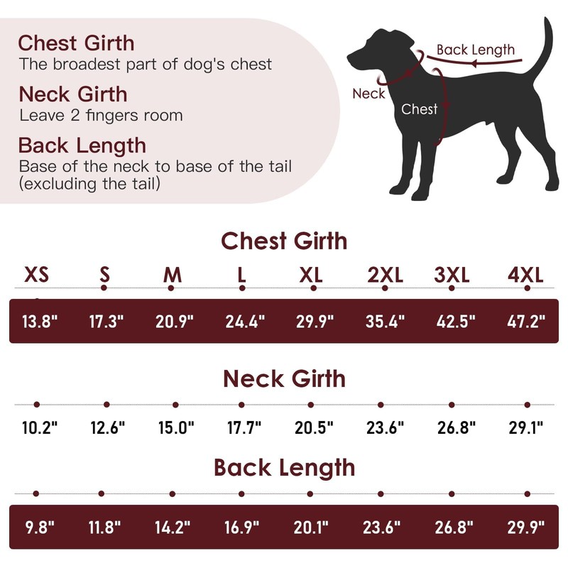 IKIPUKO Dog Coat - XS, Warm Zip Up Snowsuit Dog