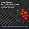 Tastedeli Cast Iron Grill Pan,9.25" Pre Seasoned Skillet with Pour