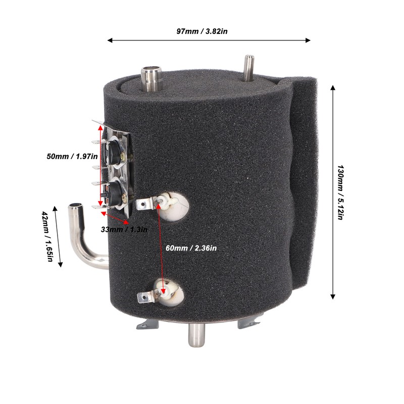 Water Dispenser Heating Tank Stainless Steel 1L Capacity Water Purifier