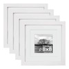 Egofine 8x8 Picture Frames 4 PCS - Made of Solid
