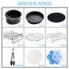 8 inch Air Fryer Accessories with Recipe Cookbook, Compatiblefor 5.3