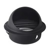 4 Inch Black Circular Arc Air Vents, JSIXASO Stainless Steel
