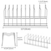 SANNO Pot Lid Holder Pan Lid Organizer Rack Cupboard Organizer
