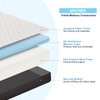MUUEGM Tri-Fold Memory Foam Mattress, 4 Inch Twin Folding Mattress,